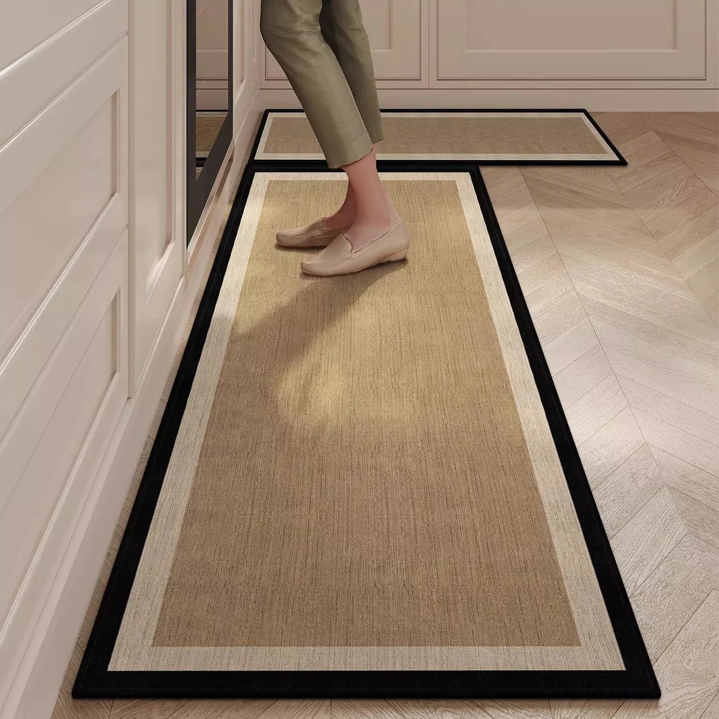 Carpet for Kitchen Floor Mat Absorbent Foot Mats Long Carpets Runner Rug Minimalist French Retro Style Home Decor Rugs