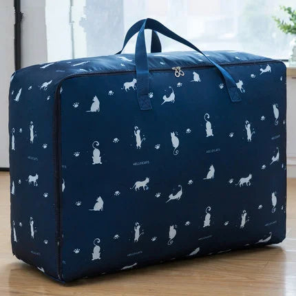 Printing Blanket Storage Bag  Folding Closet Organizer Large-Capacity Travel Package Bag Dustproof Organizer For Clothes Bag