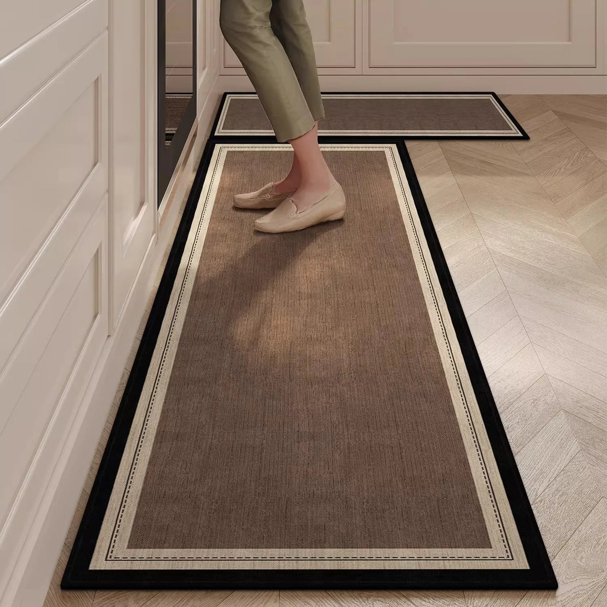 Carpet for Kitchen Floor Mat Absorbent Foot Mats Long Carpets Runner Rug Minimalist French Retro Style Home Decor Rugs