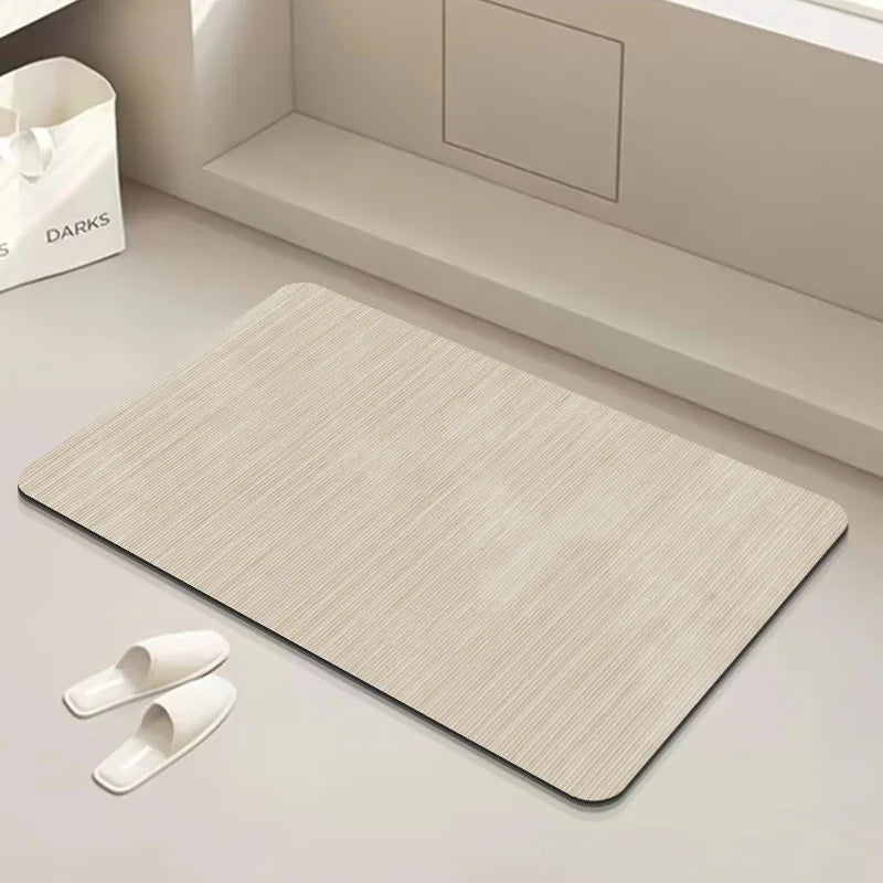 Bathroom Rugs Soft Diatomaceous Earth Floor Mat Super Absorbent Toilet Carpet Door Foot Mats Bath Non-slip Rubber Shower Rug Pad