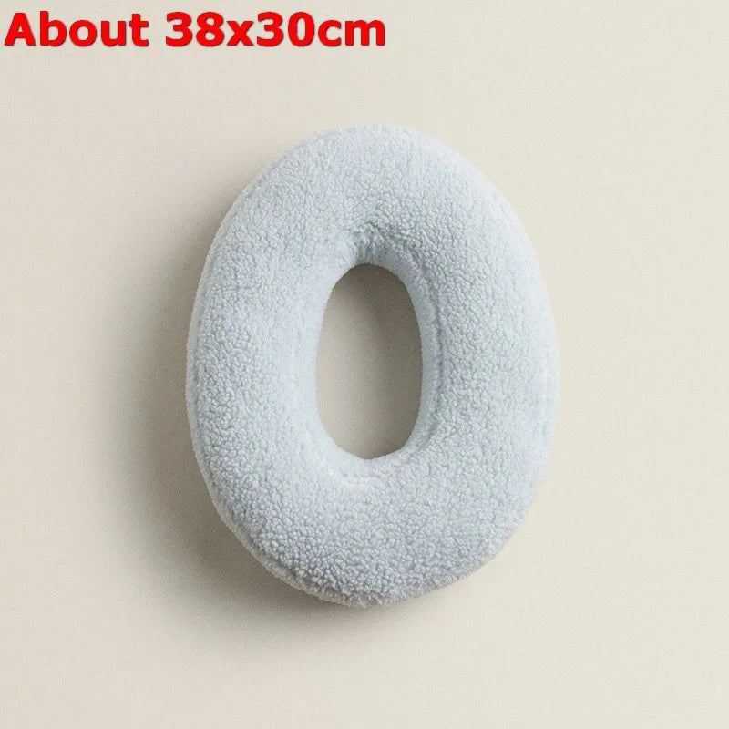 Ins 26 English Letters Plush Throw Pillow Soft Stuffed Kids Toys Dolls Sofa Cushion Room Decor Shooting Props for Children Gifts