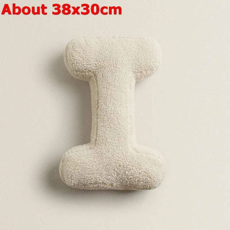 Ins 26 English Letters Plush Throw Pillow Soft Stuffed Kids Toys Dolls Sofa Cushion Room Decor Shooting Props for Children Gifts