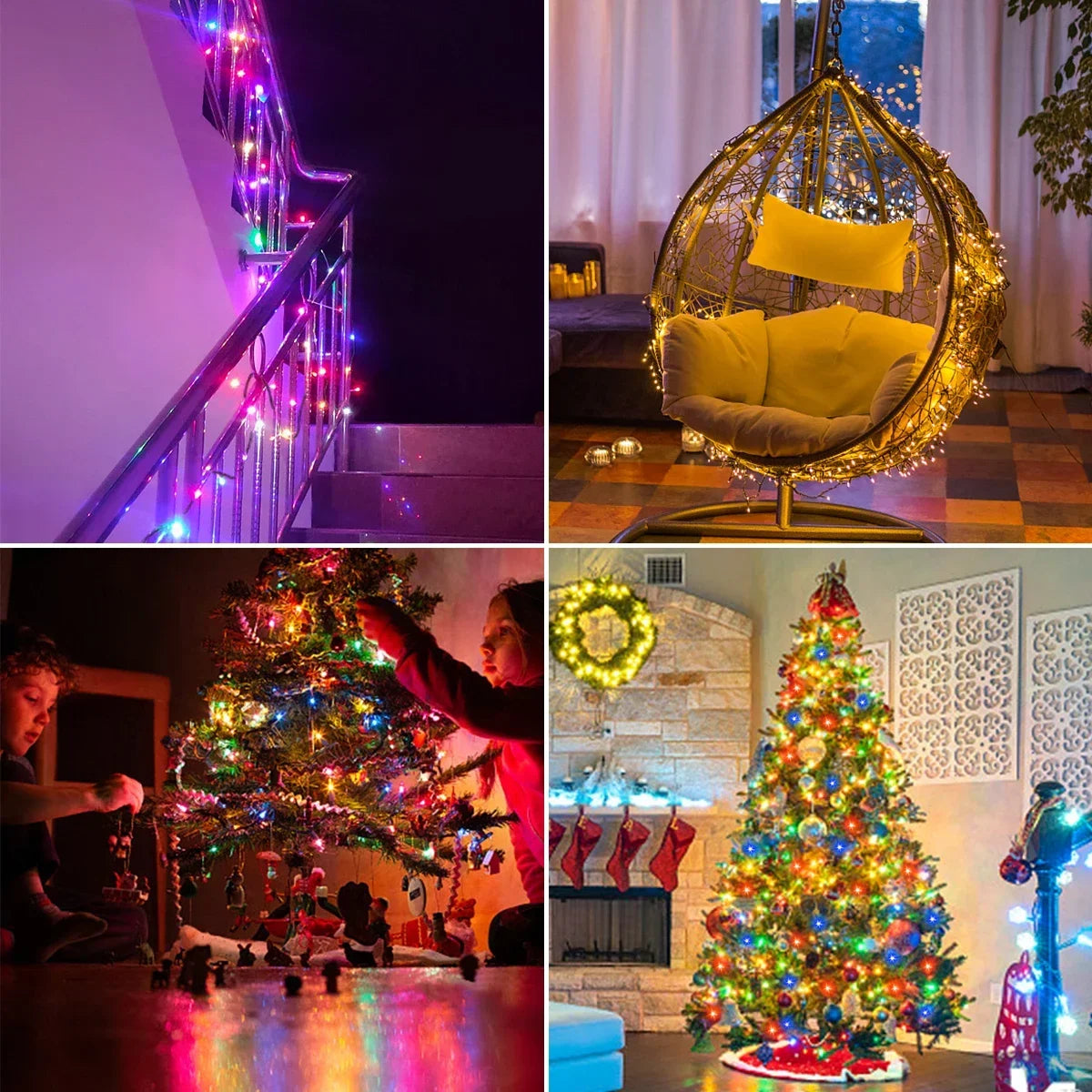 100M 50M LED String Lights Fairy Lamp 8 Modes For Outdoor Yard Garden Lawn Christmas Halloween Wedding New Year Festival Decor