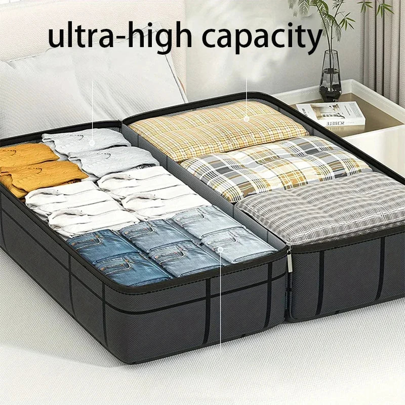 Large Capacity Waterproof Moving Luggage Bag Extra Foldable Luggage Travel Bag Folding Dustproof Clothing Organizer Storage Bags