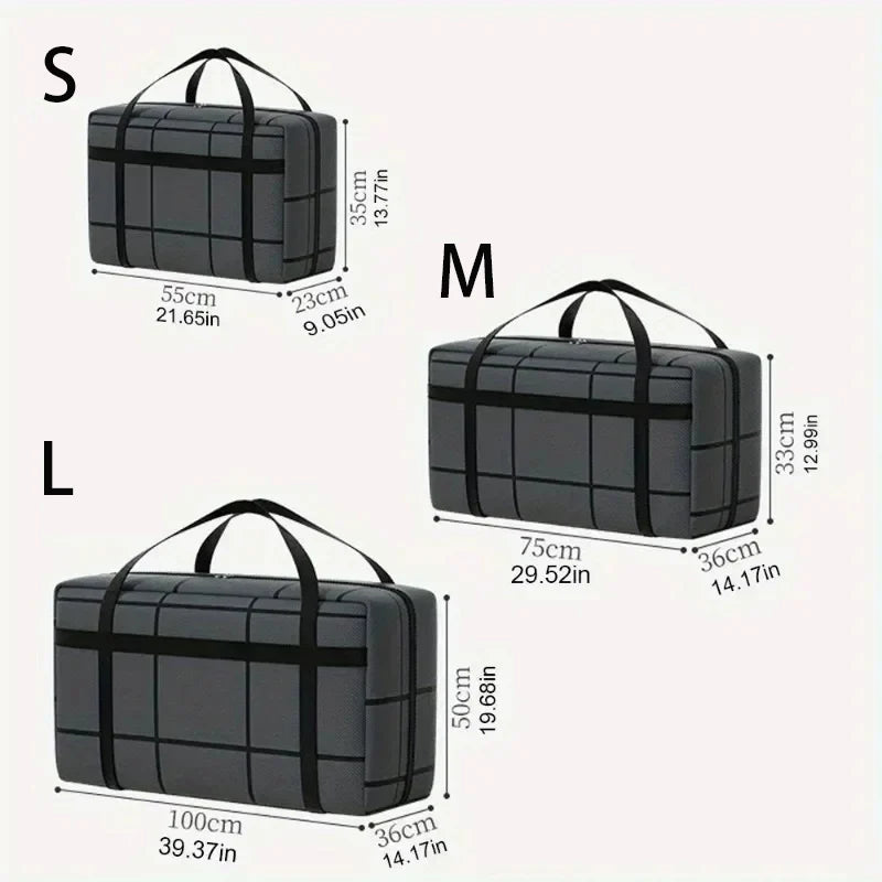 Large Capacity Waterproof Moving Luggage Bag Extra Foldable Luggage Travel Bag Folding Dustproof Clothing Organizer Storage Bags
