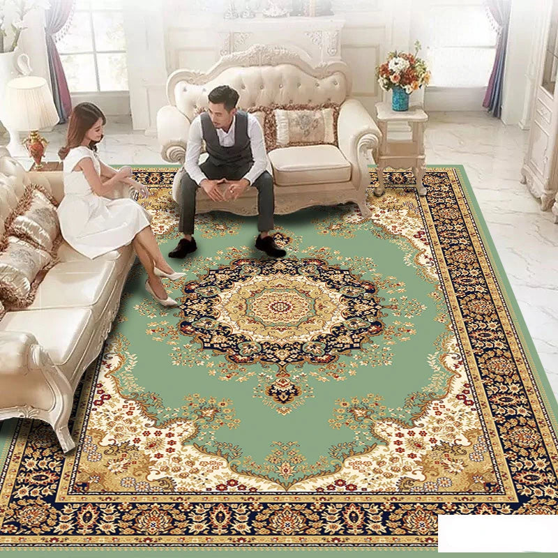 European Light Luxury Style Carpets Large Area Living Room Rugs Senior Bedroom Decor Bedside Carpet Study Cloakroom Non-slip Rug
