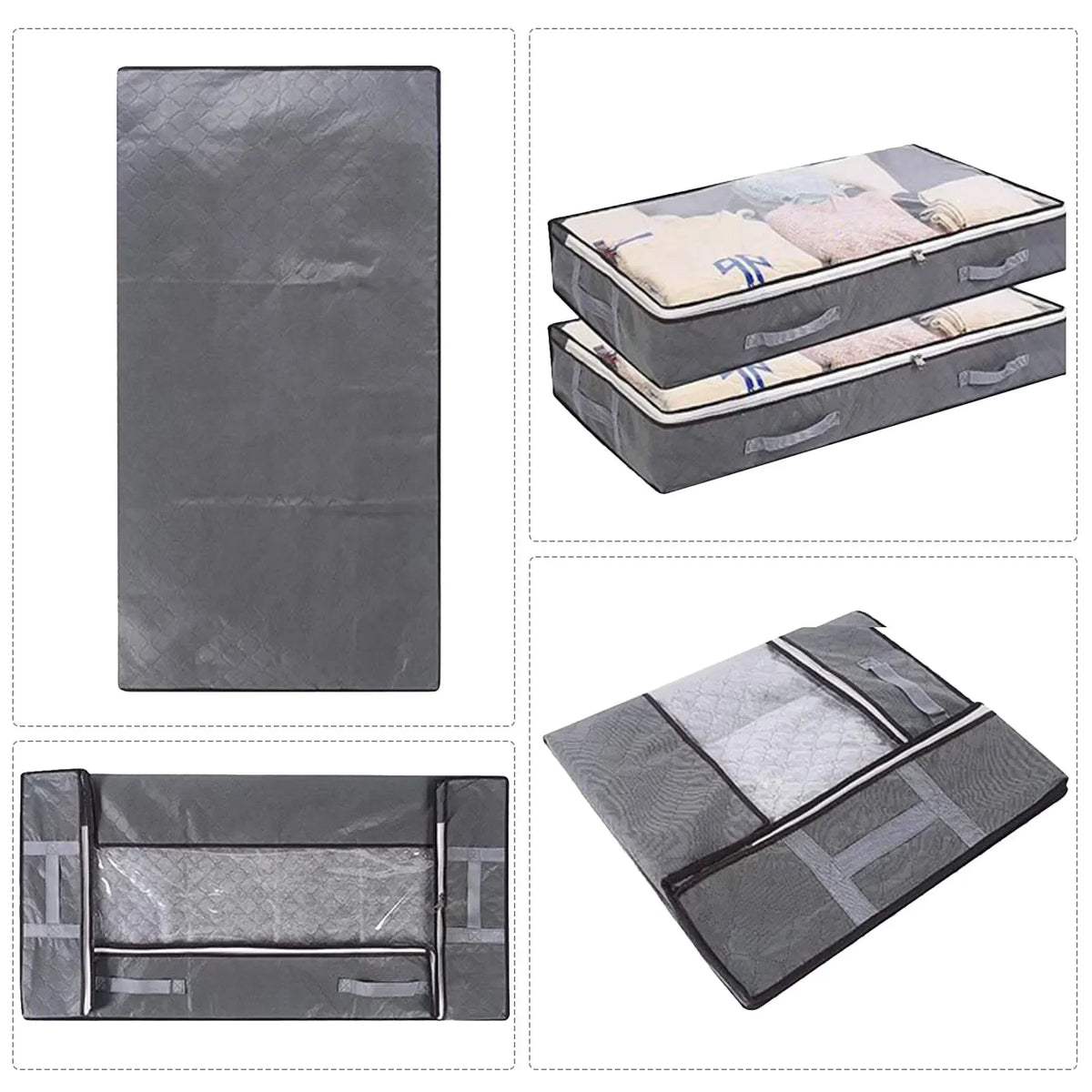Non-Woven Bags to Store Clothes Blanket Storage Bag Nordic Quilt Bag Clothes Storage Box Under Bed Storage T shirt Organizer