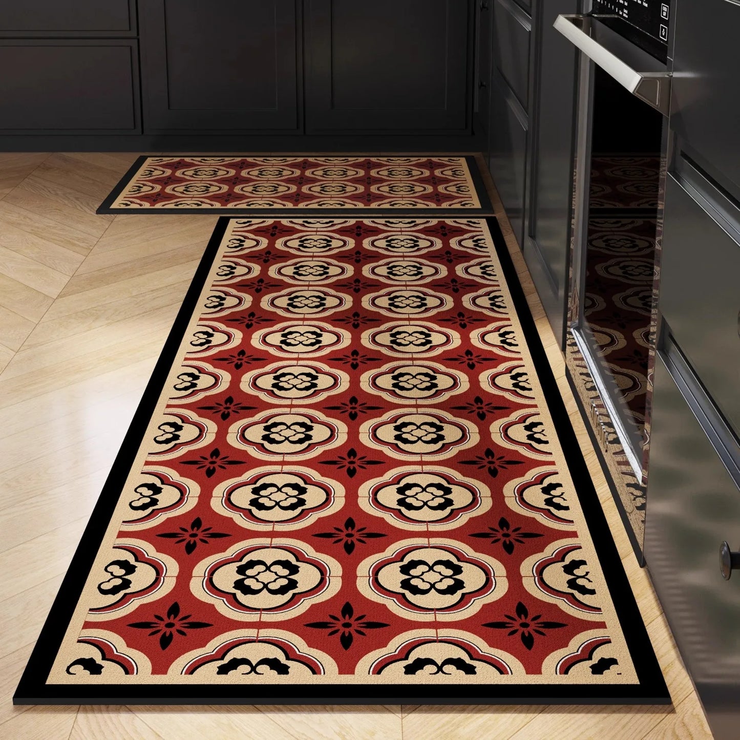 Kitchen Carpet Long Floor Mat Waterproof Rug Non-slip Carpets Pvc Leather Home Decoration Rugs Alfombra De Cocina