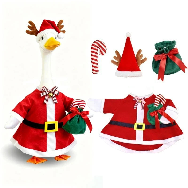 Halloween Porch Goose Costume Set Halloween Porch Outfit with Hat,Ghost Costume and Pumpkin Basket Christmas Party Decoration