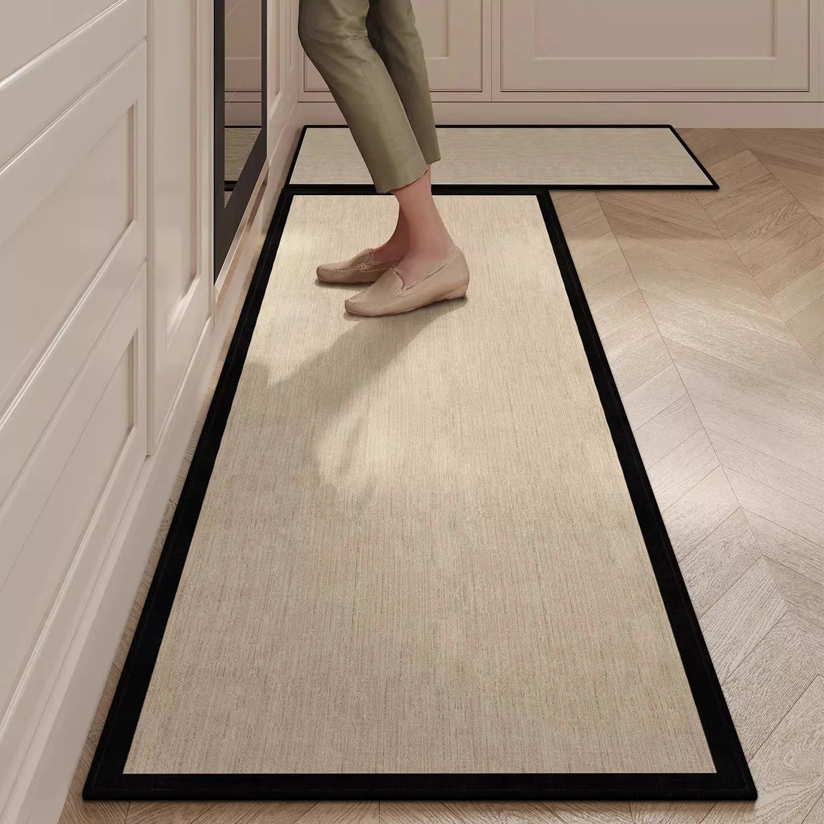 Carpet for Kitchen Floor Mat Absorbent Foot Mats Long Carpets Runner Rug Minimalist French Retro Style Home Decor Rugs