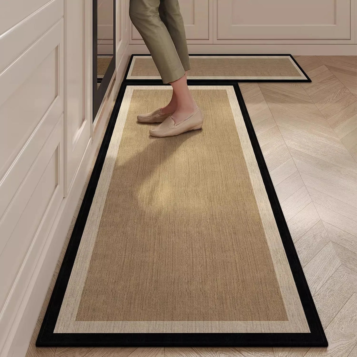 Carpet for Kitchen Floor Mat Absorbent Foot Mats Long Carpets Runner Rug Minimalist French Retro Style Home Decor Rugs