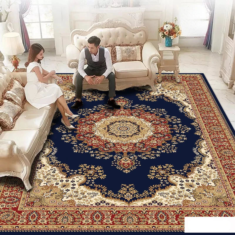 European Light Luxury Style Carpets Large Area Living Room Rugs Senior Bedroom Decor Bedside Carpet Study Cloakroom Non-slip Rug