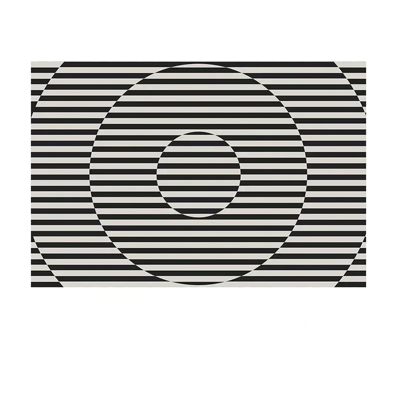 Classic Retro Black White Striped Living Room Carpet High Grade Thickened Soft Plaid Bedroom Carpets Living Room Rugs kовер 러그