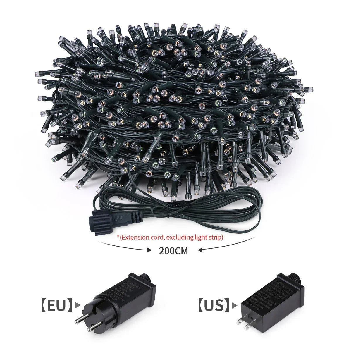 100M 50M LED String Lights Fairy Lamp 8 Modes For Outdoor Yard Garden Lawn Christmas Halloween Wedding New Year Festival Decor